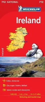Ireland Michelin National Map 712 by
