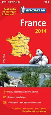 France 2014 National Map 721 (Michelin National Maps) by Michelin