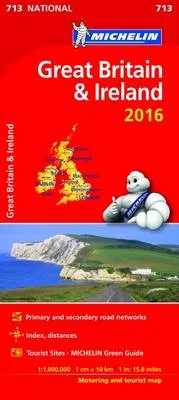Great Britain & Ireland 2016 Michelin National Map 713 by
